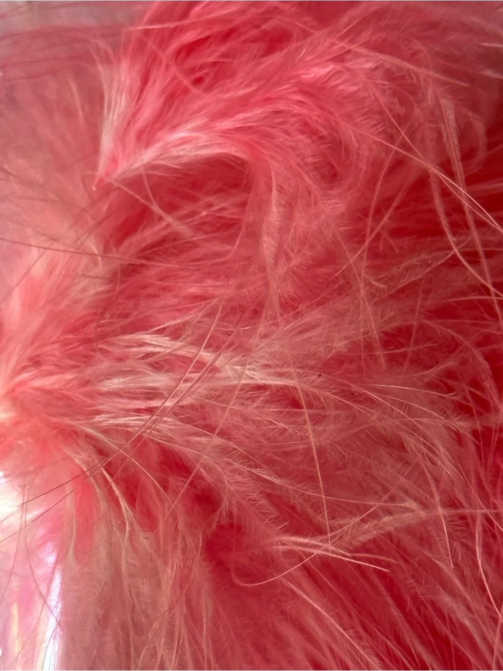 Delicate Pink Flamingo Ornament with Fabulous Pink Feathers